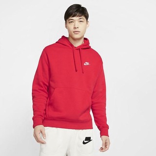 Hanorace Nike Sportswear Club Fleece Pullover Barbati Rosii Albi | NUFY-14039